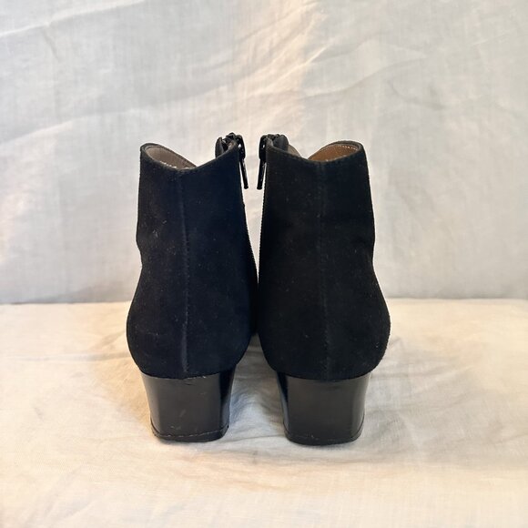 French Sole FS/NY Eva Boots Women’s Size 6 Hand Made in Italian Suede Black Zip - Picture 10 of 16